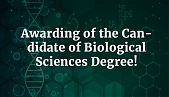 Congratulations to Evgeny Andreevich Kirichek, a staff member of the Laboratory of Molecular and Cellular Biology.