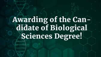 Congratulations to Evgeny Andreevich Kirichek, a staff member of the Laboratory of Molecular and Cellular Biology.